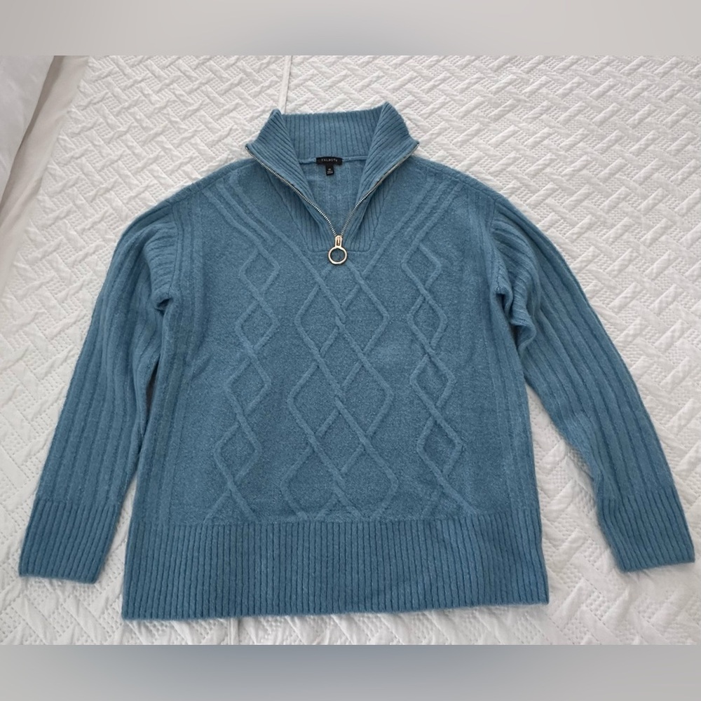 Talbots Soft Knit in Light teal blue